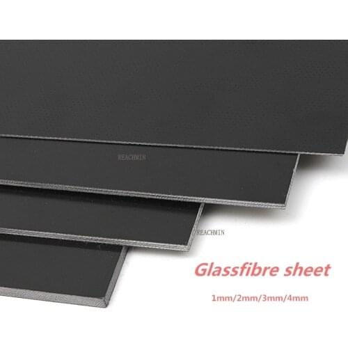 Black Glassfibre Template Board Sheet Epoxy Glass Fiber G10 FR4 Fibreglass Plate For DIY Knife handle Craft Supplies 300x170mm