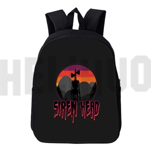 Children Backpack Teenage Cartoons 3D Printed Siren Head School Bags Boys Waterproof Fashion Cute Kids Rucksack Unisex Mochila