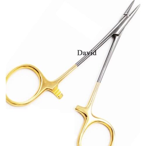 Double Eyelids Embedding Surgical Tools Gold Handle Needle Holder Needle Clamp Cosmetic Shaping Ophthalmic Instruments