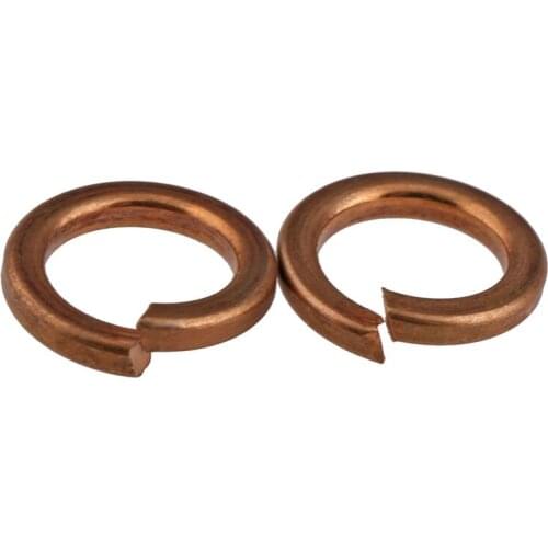 GB93 M3 M4 M5 M6 M8 Copper Spring washer Bronze Shells Elastic Washer Gaskets