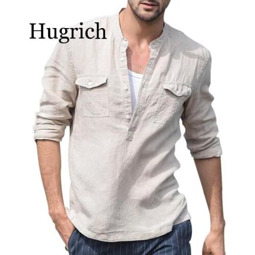Hugrich Men's Long Sleeve T-Shirts