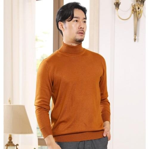 Cashmere Sweater Men New Arrival Mens Sweater Long Sleeve Slim Fit Turtleneck Pullover Men