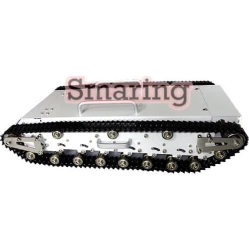 WT500 Tank Car Chassis Metal Plastic Tracks Stainless Steel Robot Damping Tank Smart Robotic Accessroies for DIY