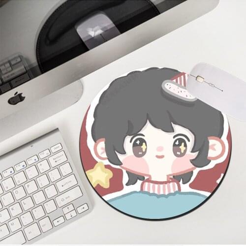 Multi-size Kawaii Cartoon Couples Pink Cute Mousepad Gamer Small Lovely Non-slip Table Mat Placemat Mouse Pad Desk Mat for LOL