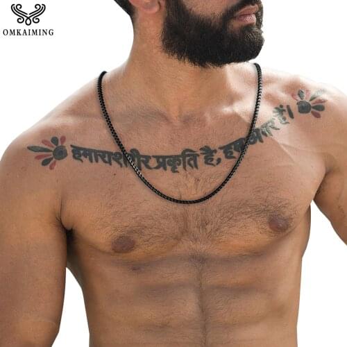 Fashion positive and negative chain necklace 316L stainless steel necklace Accesories men and women necklaces custom wholesale