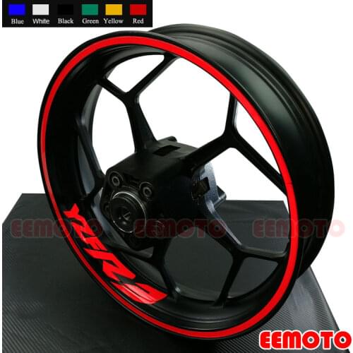 Motorcycle 17 Inch Stripes 8X Iner Rims Decals Wheels Reflective Stickers Waterproof Motor Bike For YAMAHA YZF R3 YZF-R3