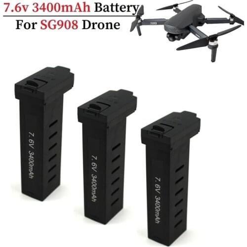Original 3400mAh 7.6V Battery For sg908 GPS Quadcopter RC Toys 7.4v Upgrade Accessories Parts