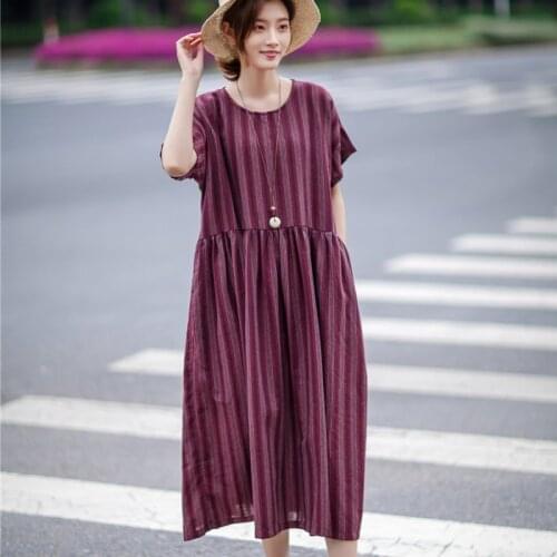 Летние платья в полоску ORIGOODS China At AliExpress