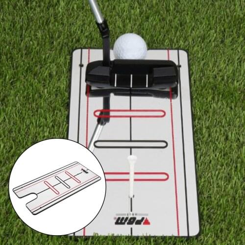 Portable Golf Putting Alignment Mirror, Golf Putt Training Aids to Improve