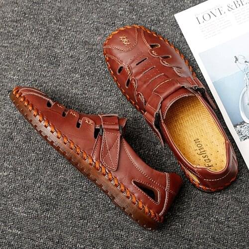 Sandalias For Man Sandles For Men Sandalias Deportivas Beach Sandals Sport Outdoor Summer Shoes Piel Sandalia Masculina Couro