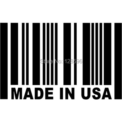 MADE IN USA Barcode Sticker USDM Vinyl for Car Window Decal