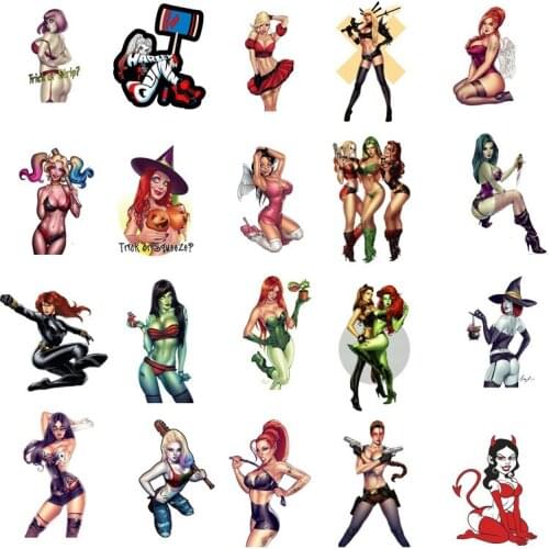 Stickers 50PCS Devil Girl Sexy Personality Car Sticker Suitcase Skateboard Computer Electric Vehicle Graffiti Sticker MTZ050-67
