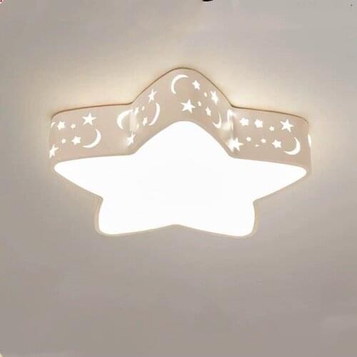 Star Moon Light Modern Simple Led Light Iron Star Moon Ceiling Light Bedroom Living Room Room Light modern Living Room