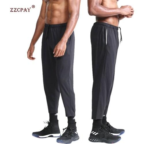 Thin Section Sports Pants Mens Quick-drying Breathable Leisure Walking Running Fitness Fitness Pants Training Pants Loose