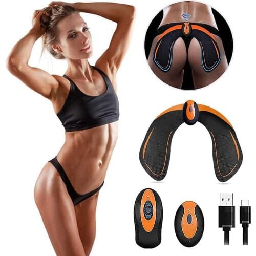 USB Rechargeable EMS Hips Trainer Smart Buttock Massage Body Relax Massager Muscle Stimulation Leg Hip Lifting Slimming Shaper
