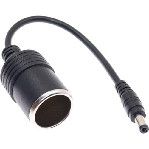 High Power Cigarette Lighter Socket 5.5*2.5 DC Plug Socket Power Cord Female Socket Cigarette Lighter For Car Auto Accessories