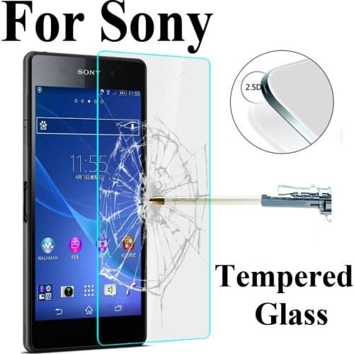 9H HD Tempered Glass for Sony Xperia Z1 Z2 Z3 Z4 Compact Screen Film Glass for Sony X Compact Z Clear Glass on Xperia Z5 Premium