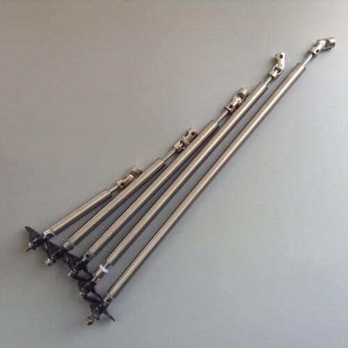 1 Set 4mm RC Boat Shaft Assembly Drive Shaft+shaft Sleeve+propeller+cardan Joint+M4 Nut for DIY RC Boat Model