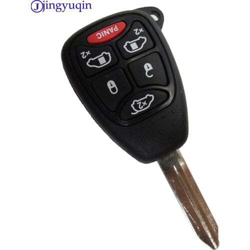 10pcs 6 Buttons Remote Car Key Shell Cover Case for Dodge for Chrysler Town & country Grand Carava Fob Case With Pad Styling