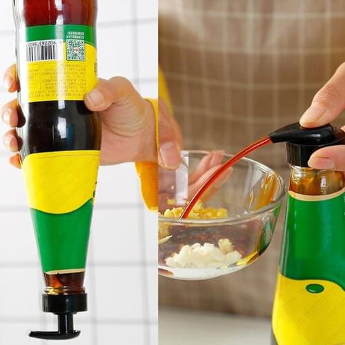 2Pcs Kitchen Oyster Sauce Oil Bottle Pump Nozzle Press Replacement Nozzle Sprayer Liquor Dispenser Restaurant Supplies
