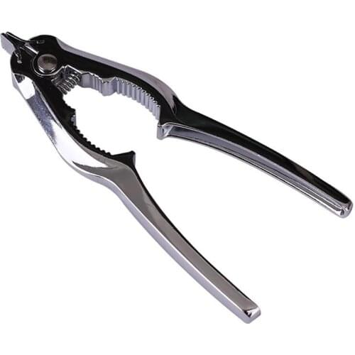 2 in 1 Stainless Steel Clamp Nuts Pliers Clams Shell Fish Crab Shell Clip Kitchen Seafood Clamp Tools Crab Oyster Scallop Opener
