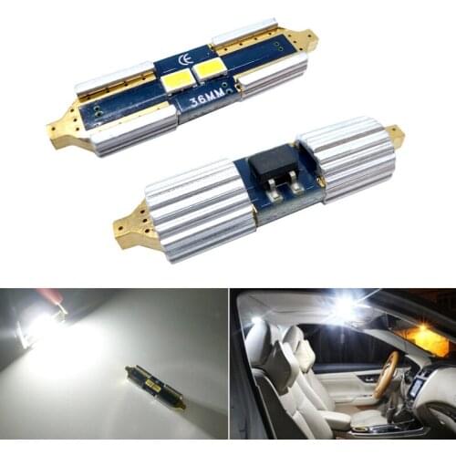 2x 31mm 36mm 39mm 42mm festoon LED Car Light Canbus C5W C10W 3623SMD DE3175 6418 6411 SV8.5 Reading Light LED Interior Dome Bulb
