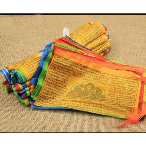 5M Religious Flags Tibetan Buddhist Supplies Colour Tibet Banner Garden Flags