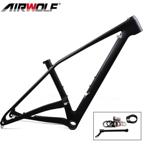 AIRWOLF New 27.5er Carbon Mountain Bike Frameset Thru Axle 148*12mm 29er T800 Toray Carbon Fiber Mtb Frame 15.5 17 18 20.5 Inch