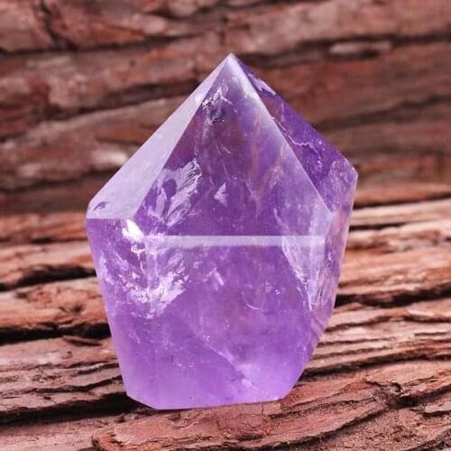 Amethyst quartz crystals wand point gemstones natural stones and minerals spiritual healing reiki decoracion hogar moderno