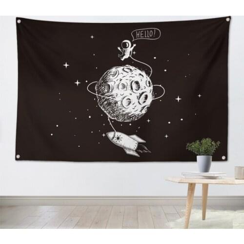 Astronaut American style room decoration hang cloth hanging flag bar studio tide shop home wall decoration background