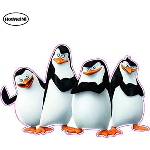 HotMeiNi 13cm x 8.2cm Madagascar Penguins Decal Sticker JDM Car Styling Car Sticker Vinyl Decals DIY Waterproof Car Accessory