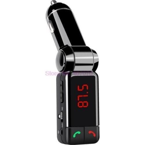 By DHL or Fedex 50 pcs Car MP3 Audio Player Wireless FM Transmitter Bluetooth Car Kit HandsFree LCD Display USB Charger