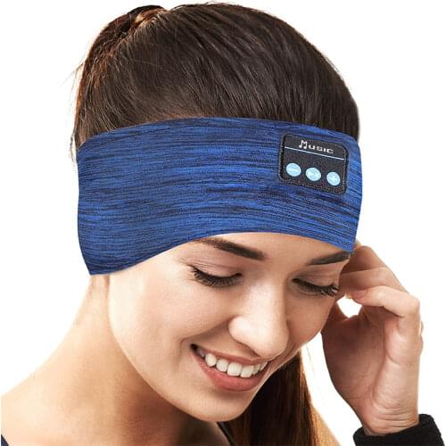 Sleep Headphones Bluetooth Sports Headband,Wireless Sleep Mask with Ultra-Thin HD Stereo Music Speakers for Workout,Side Sleeper