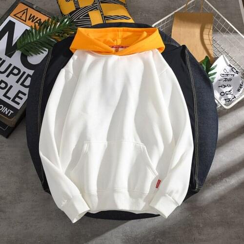 Brand Men Solid color Hoodie Tops Autumn New Mens Fashion Casual Hooded Sweatshirt High Quality Hoodies Male