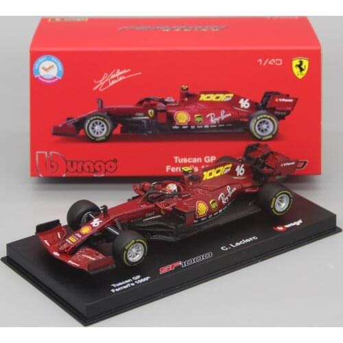 BURAGO 1:43 FERRARI RACING TUSCAN GP SF1000 Charles Leclerc #16 Collection of die-cast alloy car models