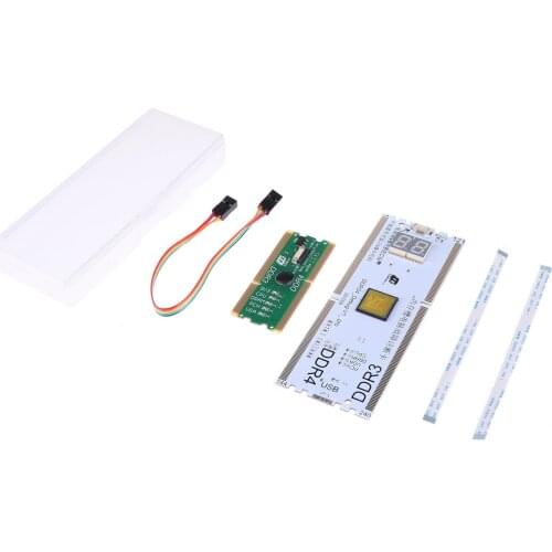 Laptop/Desktop DDR3/DDR4 Memory Slot Diagnostic Analyzer Test Card Notebook with LED Repair Tester Card for PC