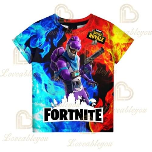 Men and Women Fortnite T-shirt Battle Royale Cartoon Sports Tees Tops Teen Clothes Kids T-shirt 3D Harajuku Tshirt