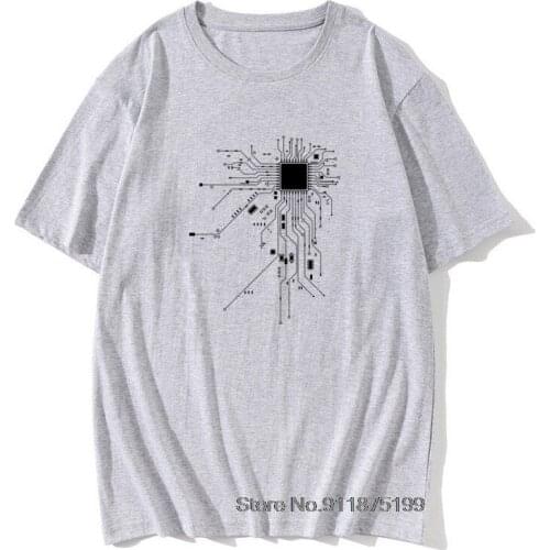 Computer CPU Core Heart T-Shirt Nerd Freak Hacker PC Gamer Game Tshirt Mens Top Quality Autumn Comfortable Clothes