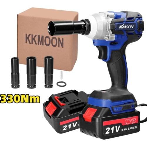 Electric Impact Wrench 21V Brushless Wrench Socket Screwdriver 6000mAh Li-ion Battery Hand Drill Installation Power Tools