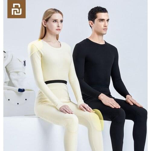SUPIELD Aerogel Cold Self-heating Skin-friendly Thermal Underwear Infrared Heating Fleece Warm Clothes Men Women Warm Intimates