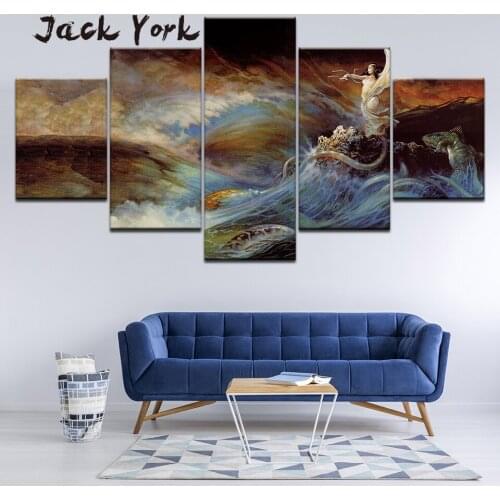 Canvas Painting the King of dreams 5 Pieces Wall Art Painting Modular Wallpapers Poster Print for living room Home Decor