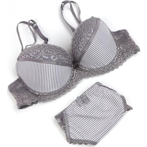 2018 Sexy B C Cup Bra Brief Sets Fashion Lace Push Up Bra Set Women Underwear Set Lingerie Set