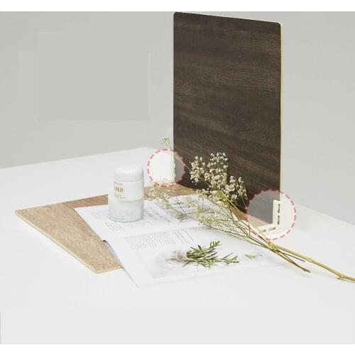 Marbling Photo Backgrounds Wood Grain PVC Backdrop Board Durable Waterproof Realistic Photo for Product Photography Photo Studio