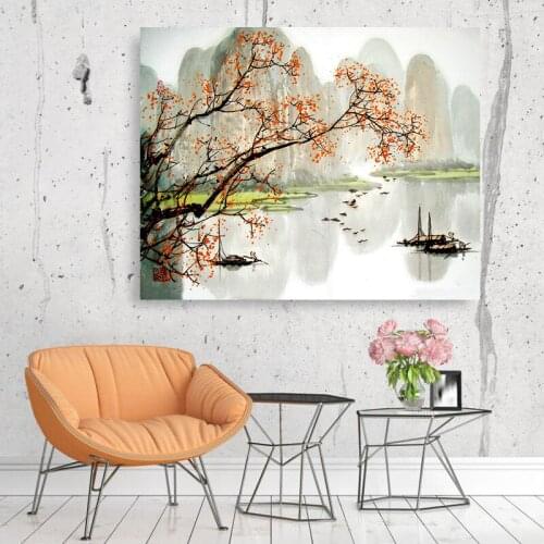 Paint by number art painting by numbers hand-painted color creative landscape living room dining room decorative painting