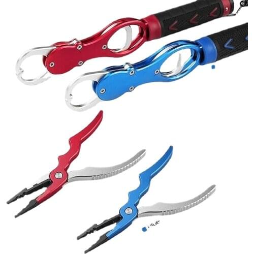 Aluminum Alloy Fishing Pliers Grip Set Fishing Tackle Hook Recover Cutter Line Split Ring High Quality Fishing Tool Hot