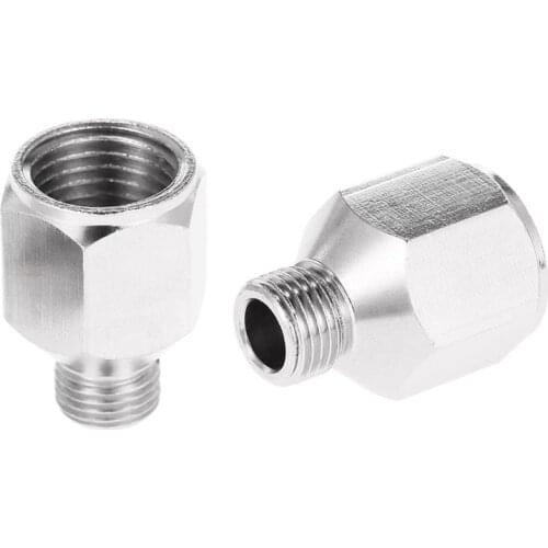 2pcs Airbrush Adaptor Connector Air Hose G1/8" BSP Male G1/4" BSP Female Parts for Air Compressor Airbrush Accessories