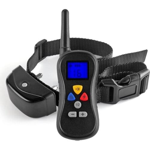 PET008 Dog Training Collar Remote Control 330 Yard 16 Level Vibra Electronic Waterproof with Safe Beep Vibration Shock for 1 dog