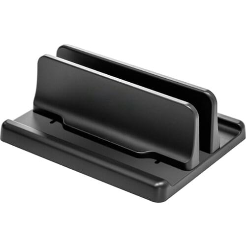 Plastic Vertical Laptop Stand Holder Adjustable Desktop Notebook Dock Space-Saving 3 In 1