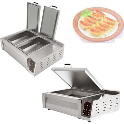 Fully automatic fried dumpling machine commercial electric parallel bars VS horizontal bar fried dumpling machine deep fried dum