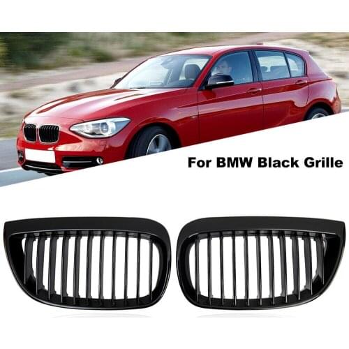 Front Hood Kidney Grille Car Racing Grille Trim Cover Car Styling Exterior Accessories For BMW E81 E87 E88 2004-2007